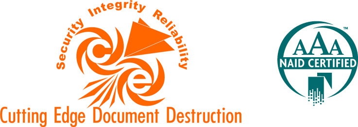 cutting edge document destruction logo and AAA logo